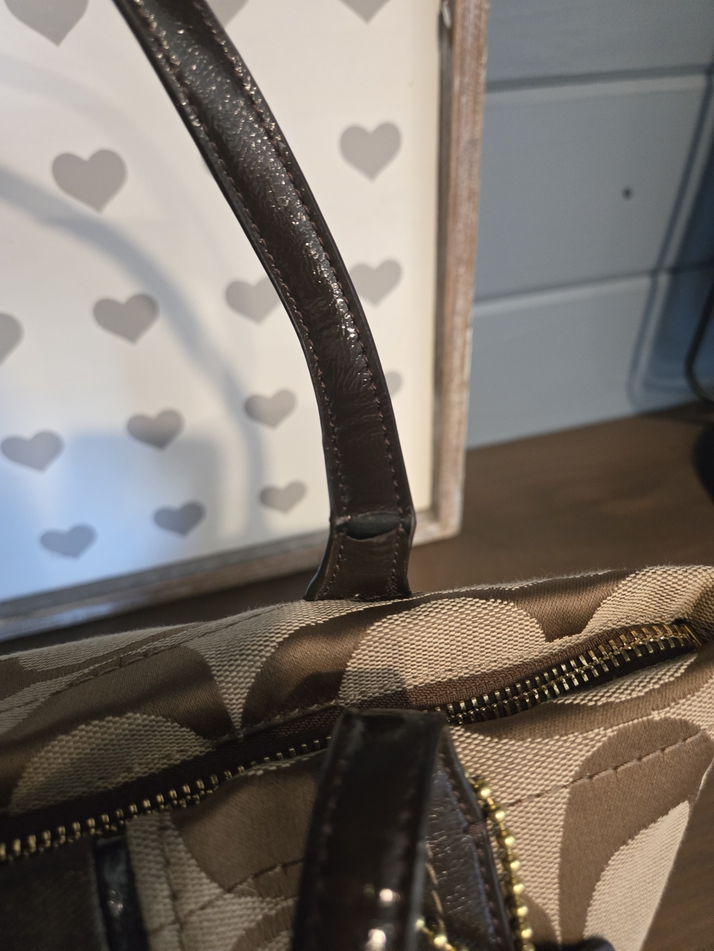 Coach Signature Canvas Tote Bag in Brown - Picture 10 of 12